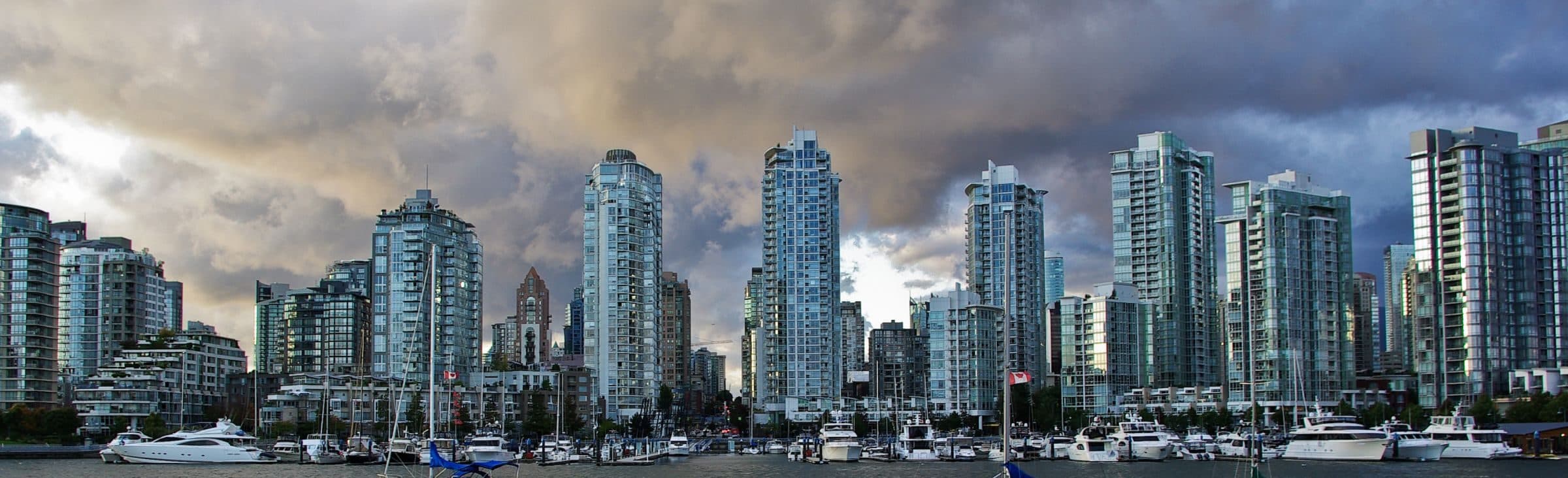 Residential towers on False Creek, Vancouver