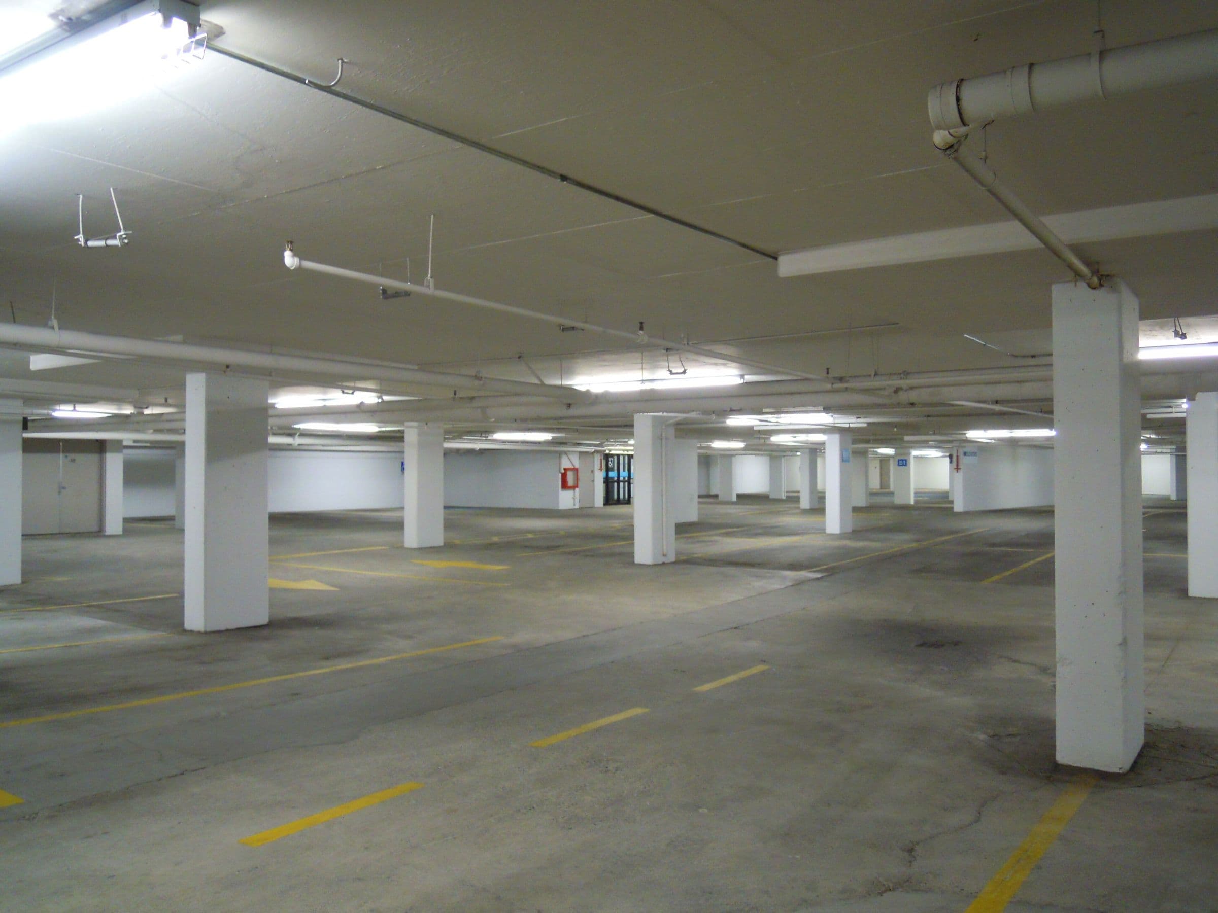 Empty parkade level, Vancouver