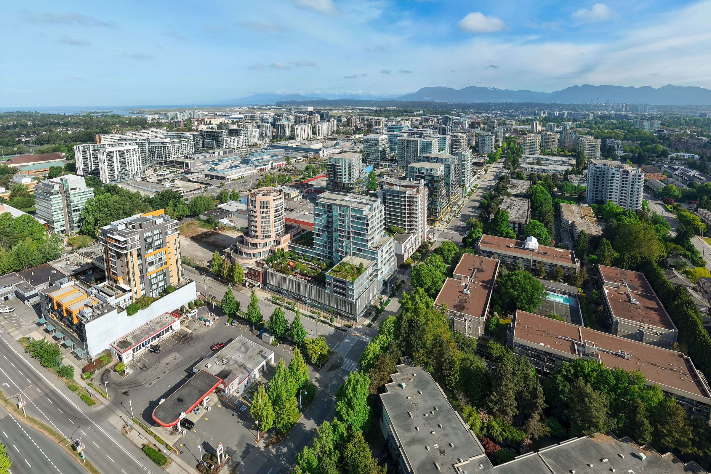 Aerial view of Richmond, BC